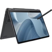 Lenovo Ideapad Flex 5 14IAU7 (2022) 2-in-1 Laptop - 12th Gen / Intel Core i7-1255U / 14inch WUXGA / 1TB SSD / 16GB RAM / Shared Intel Iris Xe Graphics / Windows 11 Home / English & Arabic Keyboard / Storm Grey / Middle East Version - [82R700BAAX]