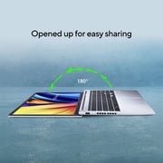 ASUS VivoBook 15 (2022) Laptop - 12th Gen / Intel Core i3-1215U / 15.6inch FHD / 8GB RAM / 256GB SSD / Shared Intel UHD Graphics / Windows 11 Home / English & Arabic Keyboard / Icelight Silver / Middle East Version - [X1502ZA-E8697W]