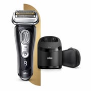 Braun Series 9 Electric Wet & Dry Shaver with Cleaning & Charging Station, 9360cc