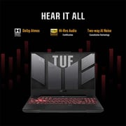 ASUS TUF A15 (2023) Gaming Laptop - AMD Ryzen 7-7735HS / 15.6inch FHD / 16GB RAM / 512GB SSD / 6GB NVIDIA GeForce RTX 4050 Graphics / Windows 11 Home / English & Arabic Keyboard / Grey / Middle East Version - [FA507NU-LP031W]