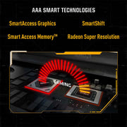 ASUS TUF (2023) Gaming Laptop - AMD Ryzen 7-7735HS / 16inch WUXGA / 16GB RAM / 512GB SSD / 8GB AMD Radeon RX 7600S Graphics / Windows 11 Home / English & Arabic Keyboard / Black / Middle East Version - [FA617NS-N3002W]