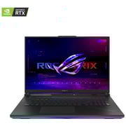 لابتوب ألعاب أسوس روج ستريكس سكار 18 G834JY-N6064W معالج كور i9 الجيل 13 تردد 4 جيجاهرتز وذاكرة 32 جيجا وسعة 2 تيرا نظام تشغيل ويندوز 11 شاشة QHD+ سوداء 18 بوصة بطاقة رسوميات انفيديا جيفورس RTX 4090، 16 جيجا ولوحة مفاتيح إنجليزية عربية- إصدار الشرق الأوسط