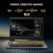 ASUS TUF F15 (2021) Gaming Laptop - 11th Gen / Intel Core i5-11400H / 15.6inch FHD / 8GB RAM / 512GB SSD / 4GB NVIDIA GeForce RTX 3050 Graphics / Windows 11 Home / English & Arabic Keyboard / Black / Middle East Version - [FX506HC-HN111W]