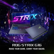 Asus ROG Strix G16 G614JI-N4091W Gaming Laptop - 13th Gen Core i7 3.6GHz 16GB 1TB 8GB Win11 16inch WQXGA Eclipse Grey NVIDIA GeForce RTX 4070 English/Arabic Keyboard Middle East Version