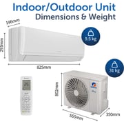 Gree Split Air Conditioner 1 Ton I SAVE PLUS-P12H3