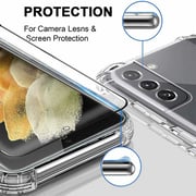 Max & Max Case Clear With Screen Protector Galaxy S23