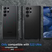 Spigen Liquid Air designed for Samsung Galaxy S23 ULTRA case cover (2023) - Matte Black