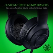 Razer Next Level Gaming Bundle Kraken X Lite Wired Headset DeathAdder Essential Wired Mouse, and Gigantus V2 Medium Mouse Mat