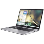 Acer Aspire 3 (2022) Laptop - 12th Gen / Intel Core i5-1235U / 15.6inch FHD / 8GB RAM / 512GB SSD / Shared / Windows 11 Home / English & Arabic Keyboard / Pure Silver / Middle East Version - [A315-59-55ZT]