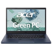 لابتوب آيسر أسباير فيرو AV14-51-7437 بمعالج كور i7 الجيل الثاني عشر بتردد 3.5 جيجاهرتز وذاكرة 16 جيجا وسعة تخزين 512 جيجا وويندوز 11 وشاشة FHD مقاس 14 بوصة وبلون أرزق ولوحة مفاتيح إنجليزية/ عربية - إصدار الشرق الأوسط