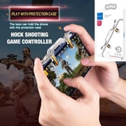 Rock Transparent Quick Shooting Phone Game L1R1 Controller Assist Tool for PUBG, Fortnite, Call of Duty, STG, FPS, TPS Games