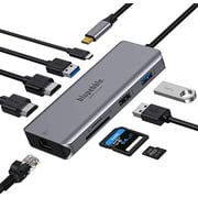 Blupebble 9-in-1 Hub Grey