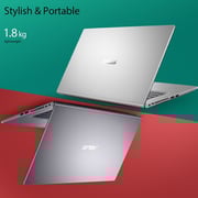 Asus VivoBook 15 (2019) Laptop - Intel Celeron N4020 / 15.6inch FHD / 128GB SSD / 4GB RAM / Intel UHD Graphics 600 / Windows 11 Home / English and Arabic Keyboard / Silver / Middle East Version - [X515MA-EJ825WS]