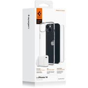 Spigen Clear Case + Screen Protector + 20W USB-C Wall Charger iPhone 14