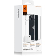 Spigen Clear Case + Screen Protector + 20W USB-C Wall Charger iPhone 14 Plus