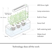 Click and Grow SGS1UNI Smart Garden 3 White