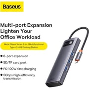 Baseus Metal Gleam Series 6-in-1 USB-C Hub