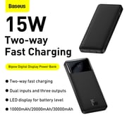 Baseus Bipow Digital Display Power bank 10000mAh 15W Black