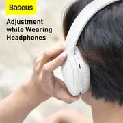 Baseus NGTD010302 Encok D02 Pro Over Ear Wireless Headphones White