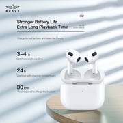 BRAVE Earbuds 3 True Wireless Earphones 5.3 Bluetooth Headphones in Ear with Noise Isolation and IPX5 Waterproof