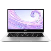 Huawei MateBook D14 (2021) Laptop - 11th Gen / Intel Core i7-1195G7 / 14inch FHD / 16GB RAM / 512GB SSD / Shared / Windows 11 Home / English & Arabic Keyboard / Silver / Middle East Version - [NobelE-WFE9AL]