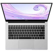 Huawei MateBook D14 (2021) Laptop - 11th Gen / Intel Core i7-1195G7 / 14inch FHD / 16GB RAM / 512GB SSD / Shared / Windows 11 Home / English & Arabic Keyboard / Silver / Middle East Version - [NobelE-WFE9AL]