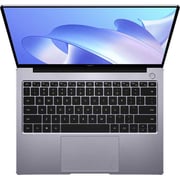 لابتوب هواوي ميت بوك (14 KelvinD-WFH9A) نوت بوك بمعالج كور i7 الجيل الثاني عشر بتردد 2.4 جيجاهرتز وذاكرة 16 جيجا وسعة تخزين 512 جيجا ونظام تشغيل ويندوز 10 وشاشة مقاس 14 بوصة وبلون رمادي ولوحة مفاتيح إنجليزية/ عربية - إصدار الشرق الأوسط