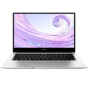 Huawei MateBook D14 (2021) Laptop - 11th Gen / Intel Core i5-1155G7 / 14inch FHD / 8GB RAM / 512GB SSD / Shared / Windows 11 Home / English & Arabic Keyboard / Silver / Middle East Version - [NobelE-WDH9AL]