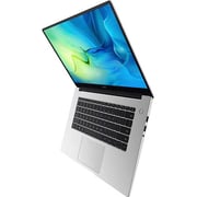 لابتوب هواوي ميت بوك (D15 BohrE-WDH9AL) نوت بوك بمعالج كور i5 الجيل الحادي عشر بتردد 2.5 جيجاهرتز وذاكرة 8 جيجا وسعة تخزين 512 جيجا ونظام تشغيل ويندوز 11 وشاشة FHD مقاس 15.6 بوصة وبلون فضي ولوحة مفاتيح إنجليزية/ عربية - إصدار الشرق الأوسط