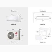 LG Split Air Conditioner 1.5 Ton T18ZCA