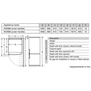 Siemens Bottom Freezer 682 Litres - KG86NAI31M