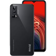 رافوز  هاتف V3 الذكي 128 جيجا، أسود، يدعم تقنية 4G