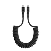 Mycandy ACMYCNCC140BLK Cc-140 Cable Coiled USB-C Cable 1.5m Black