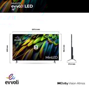 evvoli 75EV600MA 4K Mini LED Android Smart Television 75inch