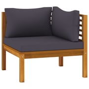vidaXL 12 Piece Garden Lounge Set with Cushion Solid Acacia Wood