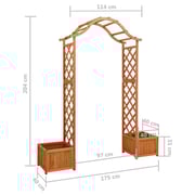vidaXL Garden Pergola with Planter