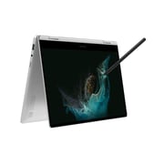 Samsung Galaxy Book2 360 (2022) Laptop - 12th Gen / Intel Core i5-1235U / 13.3inch FHD / 8GB RAM / 256GB SSD / IntelIrisXeGraphics / Windows 11 / English Keyboard / Silver / International Version - [NP730QED-KB2US]