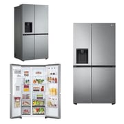 Buy LG GCJ267SLSS 668 Liters Side by Side Refrigerator with Water Dispenser Inverter Line