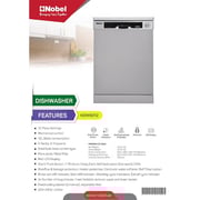 Nobel 12 Place Settings Dishwasher Silver - NDW6012