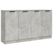 vidaXL Sideboards 2 pcs Concrete Grey 60x30x70 cm Engineered Wood