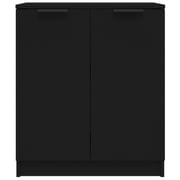 vidaXL Sideboards 2 pcs Black 60x30x70 cm Engineered Wood