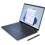 HP Spectre x360 2-in-1 Convertible Laptop - 12th Gen / Intel Core i7-1255U / 13.5inch OLED / 1TB SSD / 16GB RAM / Shared Intel Iris Xe Graphics  / Windows 11 Home / English & Arabic Keyboard / Blue / Middle East Version - [14-EF0014NE]