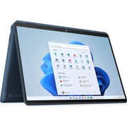 HP Spectre x360 2-in-1 Convertible Laptop - 12th Gen / Intel Core i7-1255U / 13.5inch OLED / 1TB SSD / 16GB RAM / Shared Intel Iris Xe Graphics  / Windows 11 Home / English & Arabic Keyboard / Blue / Middle East Version - [14-EF0014NE]