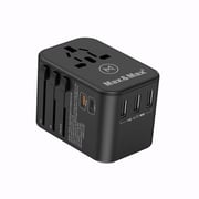 Max & Max Universal Travel Adaptor Black