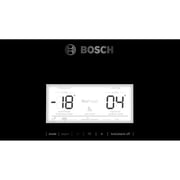 Bosch Series 6 free-standing fridge / freezer with freezer at bottom / 505 Litres / glass door / Black 193 x 70 cm - KGN56LB3E9