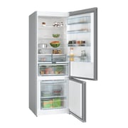 Bosch Series 6 free-standing fridge / freezer with freezer at bottom / 505 Litres / glass door / Black 193 x 70 cm - KGN56LB3E9