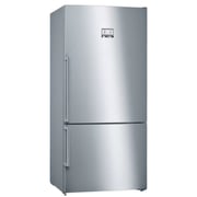 Bosch Series 6 free-standing fridge / freezer with freezer at bottom 186 x 86 cm / 631 Liters / Stainless steel (with anti-fingerprint) - KGN86CI3E8