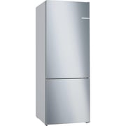 Bosch Series 4 free-standing fridge-freezer with freezer at bottom 186 x 70 cm / 483 Liters / Stainless steel (with anti-fingerprint)