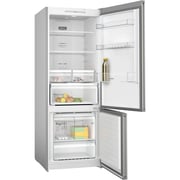 Bosch Series 4 free-standing fridge-freezer with freezer at bottom 186 x 70 cm / 483 Liters / Stainless steel (with anti-fingerprint)