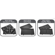 Black and Decker 3-in-1 Sandwich Maker TS2130-B5